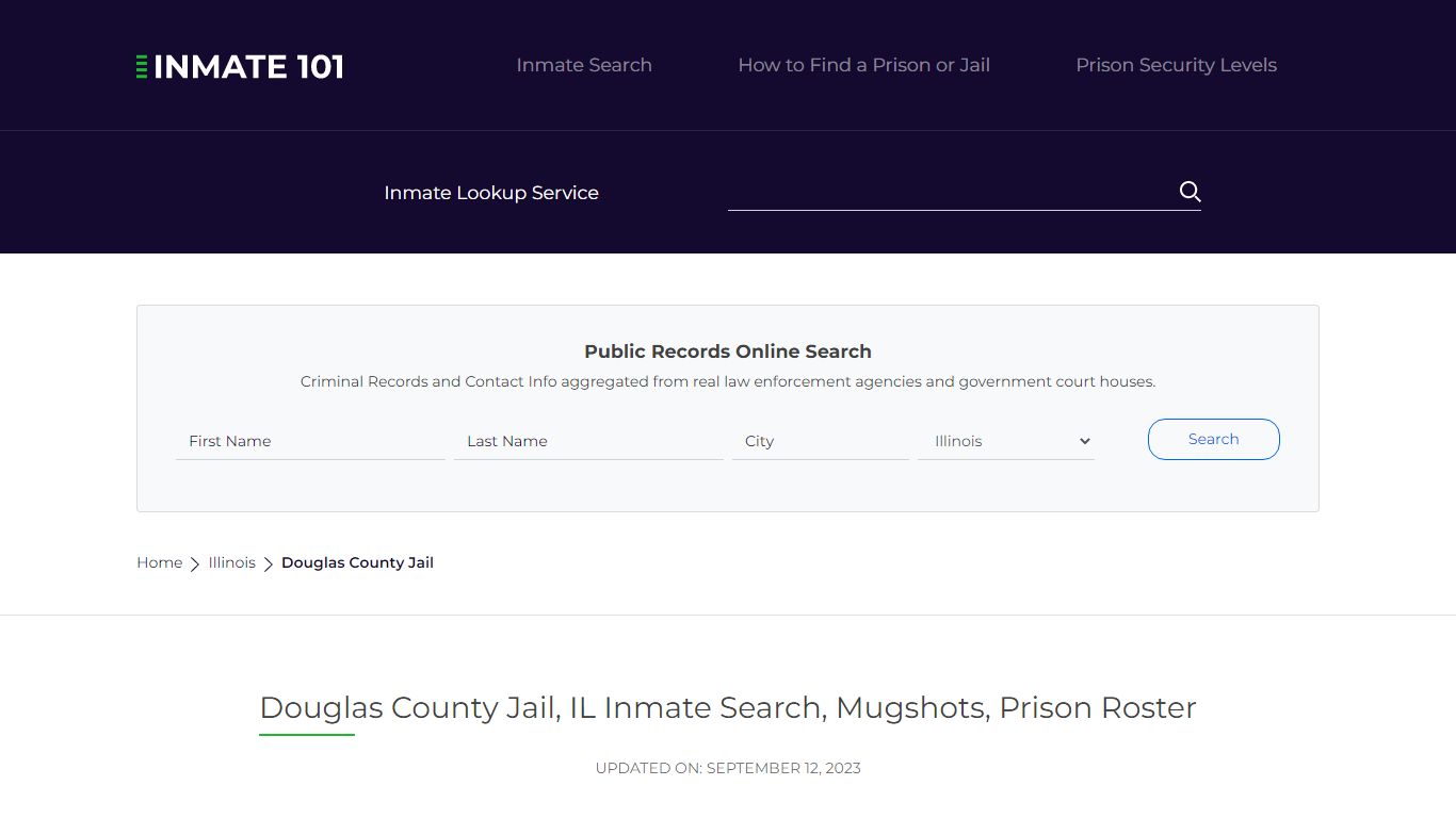 Douglas County Jail, IL Inmate Search, Mugshots, Prison Roster